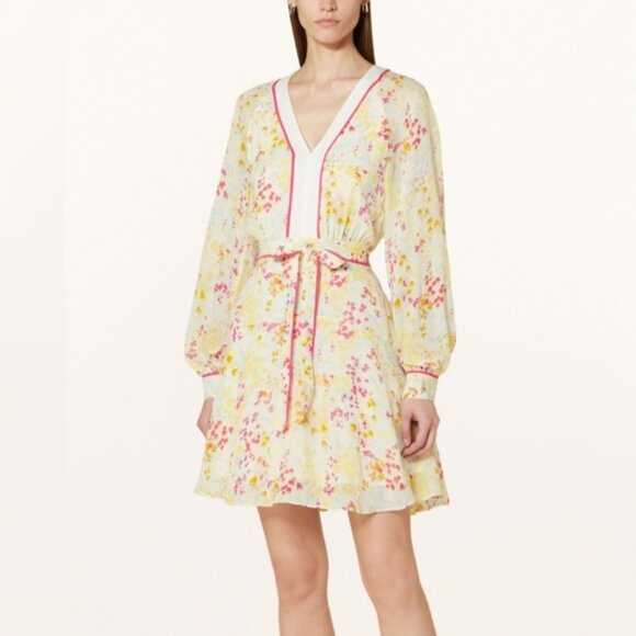 Reiss Dresses & Skirts - NWT Reiss Molly Floral Puff Long Sleeve Mini Dress